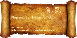 Magasitz Dioméd névjegykártya